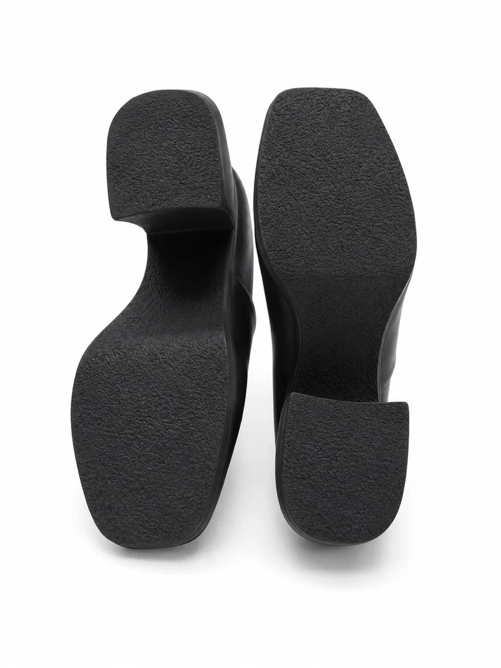 Free People Black Platform Slide Heels